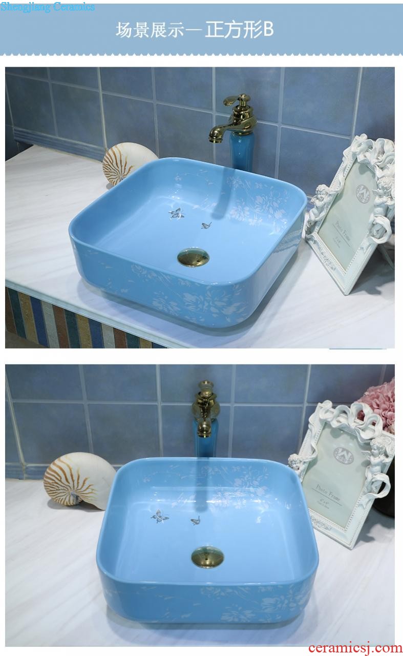 Stage basin to jingdezhen european-style lavabo household creative ceramic art contracted basin basin sinks