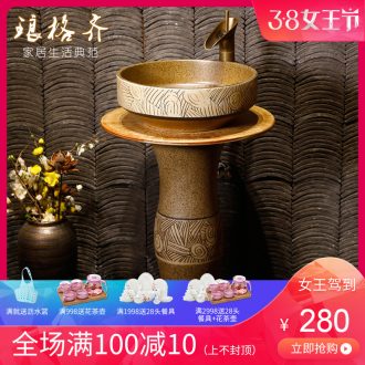 Vertical column column type lavatory body ceramic lavabo toilet basin basin, wash gargle console