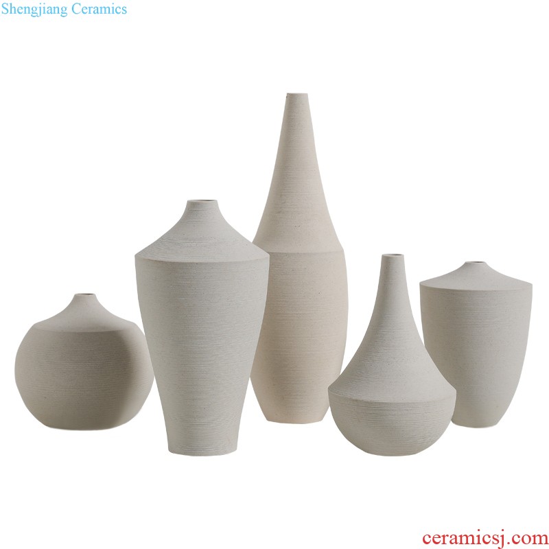 Ins contracted and contemporary ceramic vase Nordic creative mesa hydroponic vase furnishing articles furnishing articles flower arrangement sitting room adornment