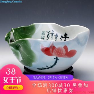 Jingdezhen ceramic vase furnishing articles sitting room adornment of Chinese creative home a new wine craft decoration the eggs