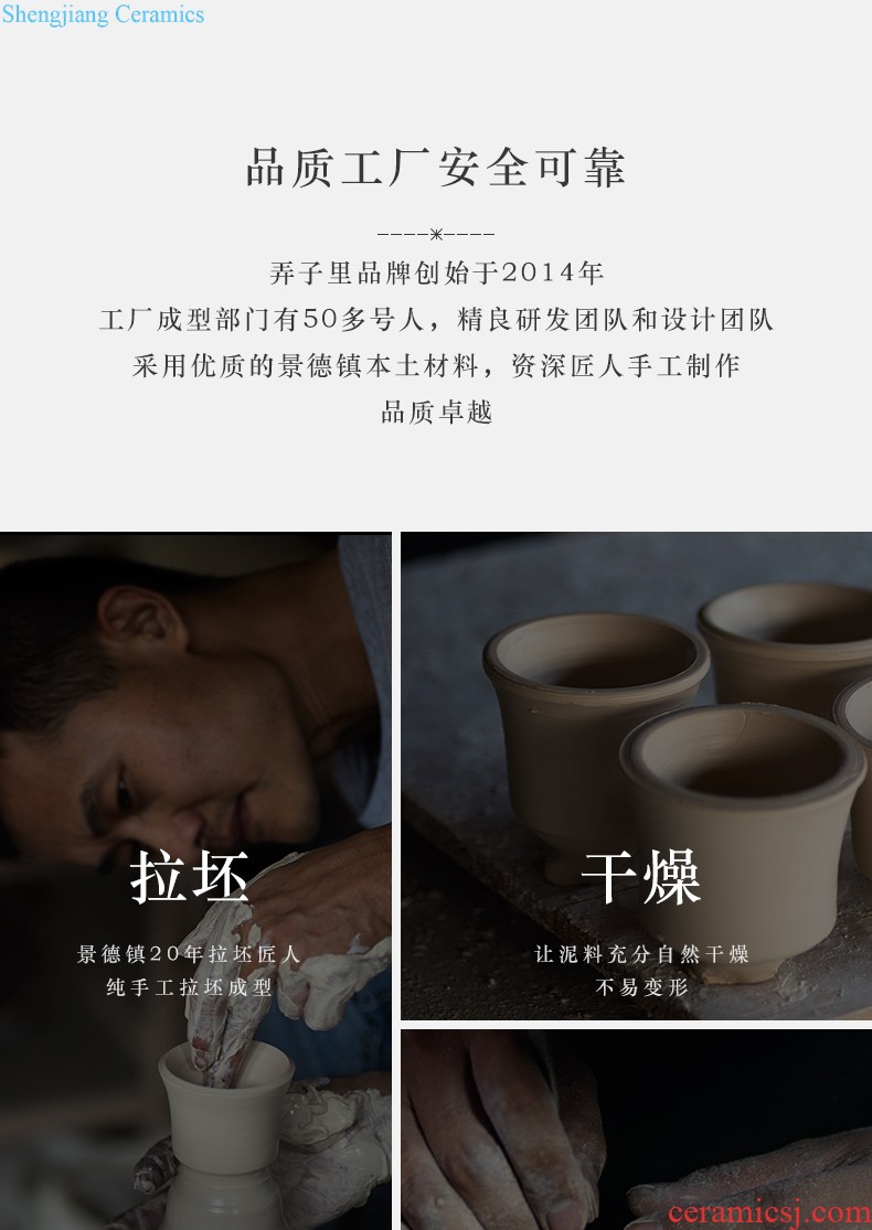 Jingdezhen porcelain sample tea cup kung fu master cup single cup thin foetus ceramic cups manual small personal tea cup