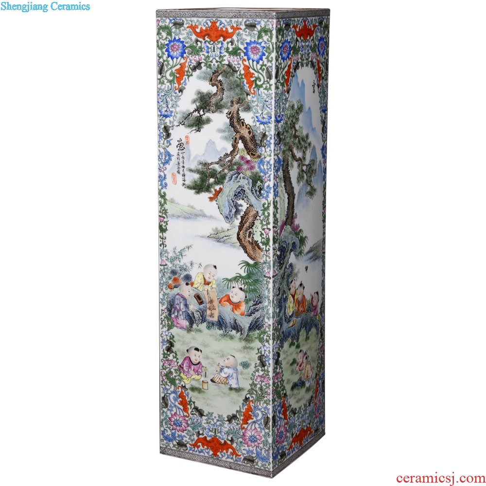 Jingdezhen ceramics furnishing articles hand-painted porcelain enamel flower dragon with Chinese style living room porch decoration