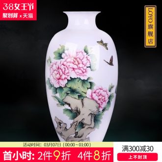 Jingdezhen ceramics The masters hand shan chunxiao vase furnishing articles Home sitting room flower arranging decorative arts and crafts