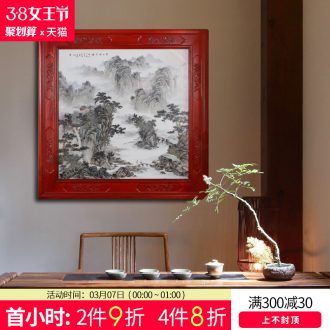 Jingdezhen ceramics much luck hand-painted porcelain plate painter in bedroom adornment wall background wall to hang a picture