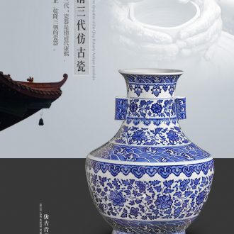 Jingdezhen ceramic vase pig mascot furnishing articles sitting room of Chinese style household crafts New Year gifts