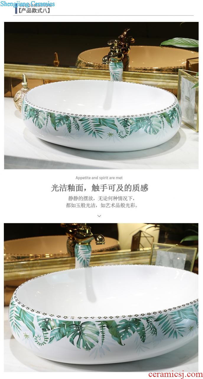 Jingdezhen square ceramic art basin stage basin of restoring ancient ways of household toilet lavabo ou wash basin