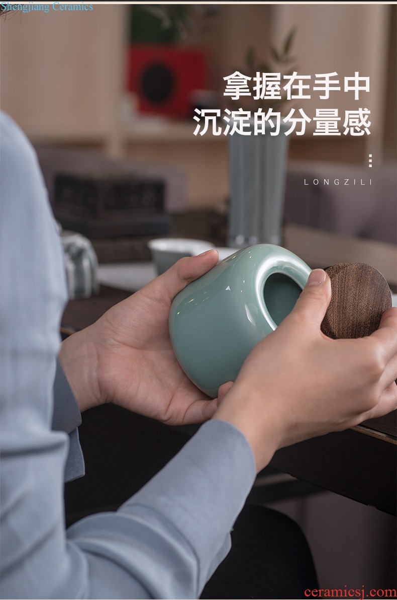 Jingdezhen ceramic sample tea cup kung fu tea set pure manual individual cup small cup master cup single cup