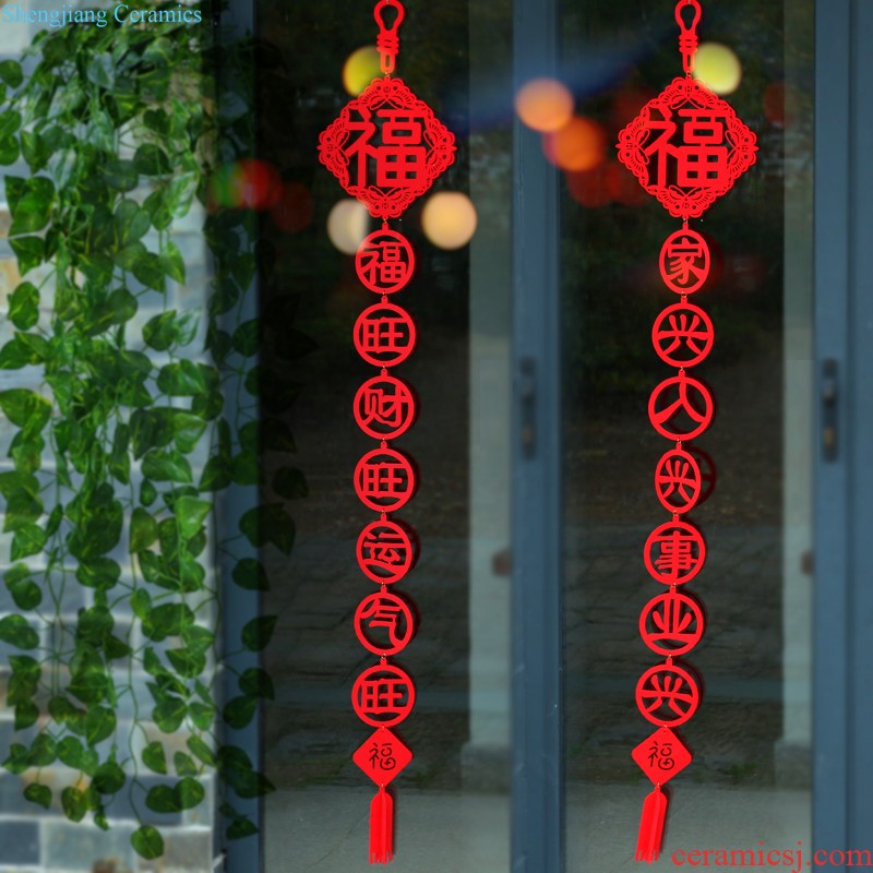 New Year lantern pendant everyone spring word mall indoor red lanterns hang small Lantern Festival lantern decorations