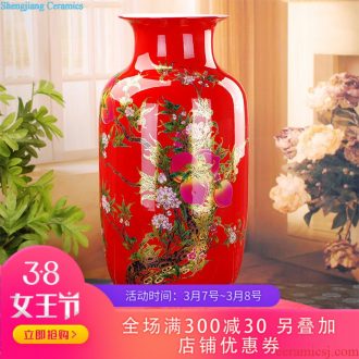 073 jingdezhen Chinese red bottle gourd bottle opening ceremony living/furniture/garden decoration of modern technology