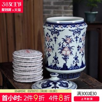 Jingdezhen ceramics furnishing articles hand-painted vases, flower arranging lucky bamboo sitting room porch decoration of Chinese style household ornament