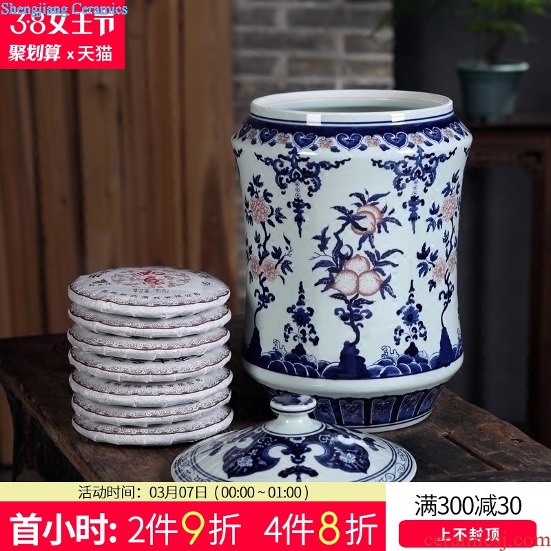 Jingdezhen ceramics furnishing articles hand-painted vases, flower arranging lucky bamboo sitting room porch decoration of Chinese style household ornament