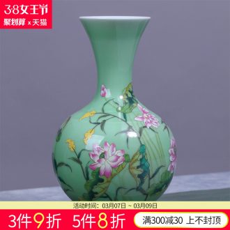 Jingdezhen ceramics antique hand-painted lad f barrels of blue and white porcelain vase flower arranging the sitting room of Chinese style household furnishing articles