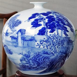 Jingdezhen ceramics vase sitting room adornment of Chinese style household furnishing articles hydroponic lucky bamboo dried flower lily flower arrangement