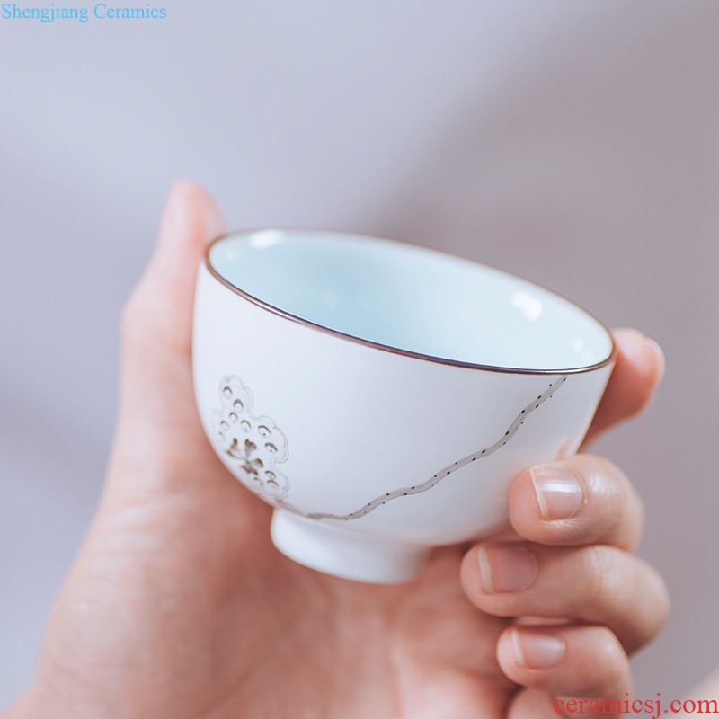 Ceramic fair mug chick points of tea Jingdezhen kung fu tea accessories household fair cup of large capacity well cup