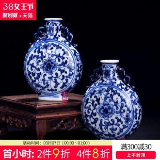 Jingdezhen ceramics glaze of crack open the vase Fashion contracted and contemporary adornment handicraft furnishing articles in the living room