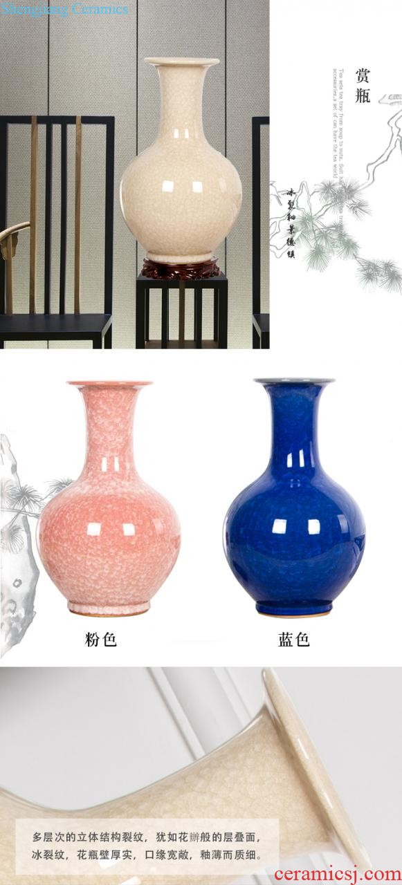 Jingdezhen ceramics of large vase blooming flowers home sitting room adornment is placed opening gifts HT - 4