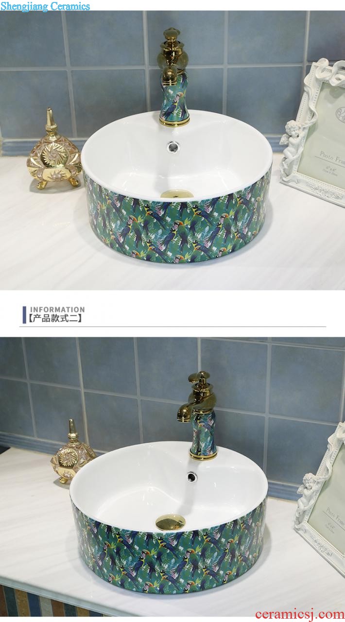 The stage basin oval sink small household toilet European art basin sinks ceramic wash basin