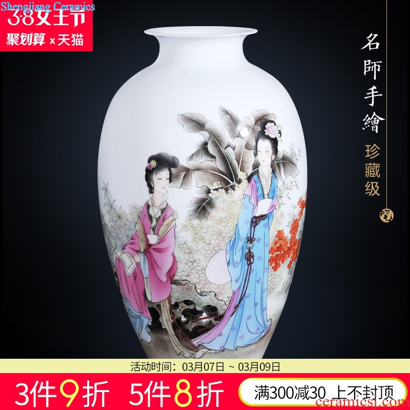 Jingdezhen bone porcelain ceramic arts and crafts Zodiac chicken prosperous adornment hang dish sat dish home decoration