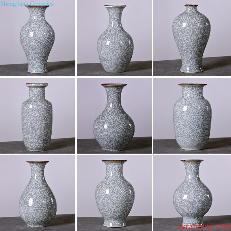 Jingdezhen ceramics vase hand-painted large quiver flower arranging new Chinese style household furnishing articles sitting room adornment porcelain