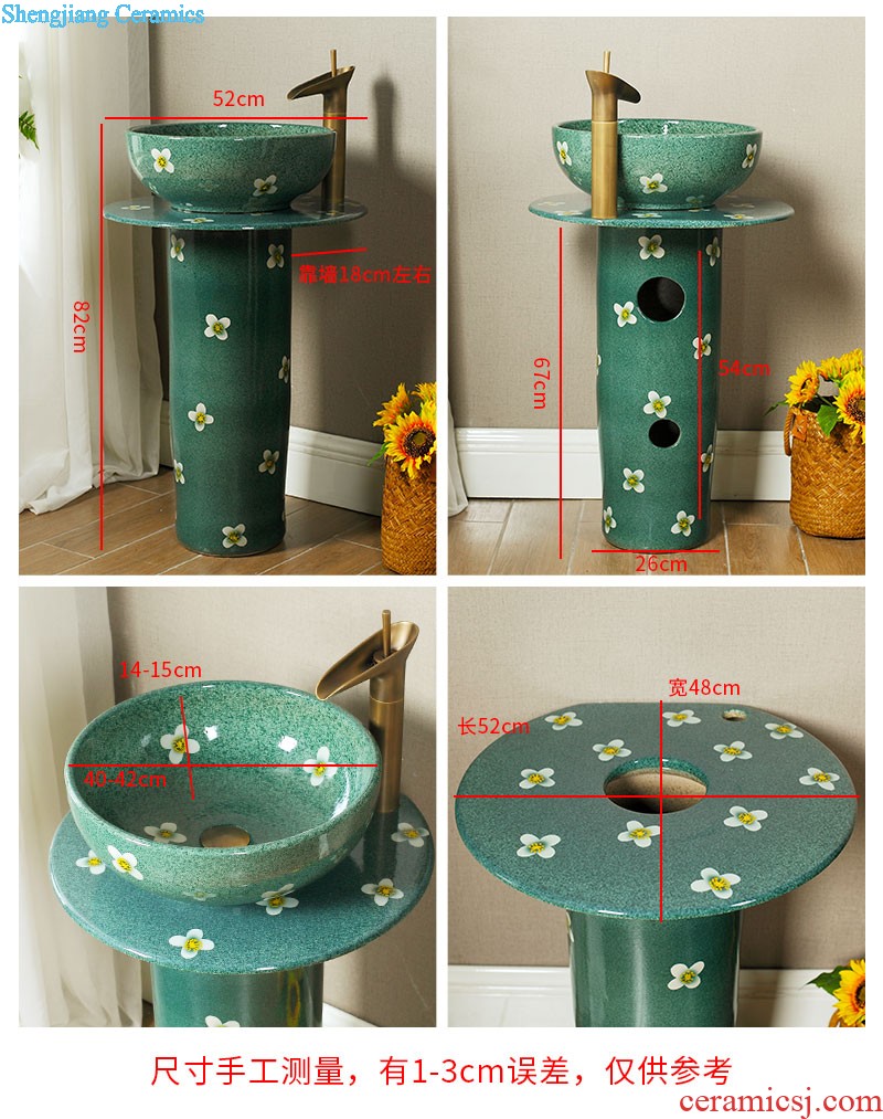 Post, vertical basin of wash one's toilet one pillar basin ceramic column type lavatory floor balcony