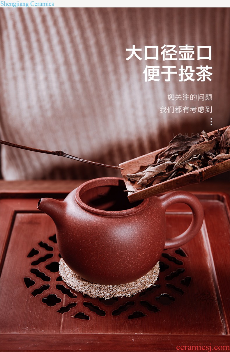 Storage type circular dry tea tray jingdezhen ceramics foam plate Household contracted tray reservoir type small bamboo tea sea