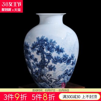 Jingdezhen ceramics hand-painted vases, flower arranging prosperous pomegranate bottles of furnishing articles sitting room of Chinese style household act the role ofing is tasted