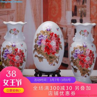 095 jingdezhen ceramics Pastel floret bottle on the glaze Household decorates sitting room decoration handicraft furnishing articles