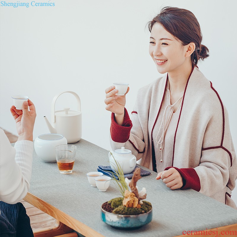 Made in jingdezhen blue and white porcelain hand-painted teapot household little teapot kung fu tea teapot single pot by hand