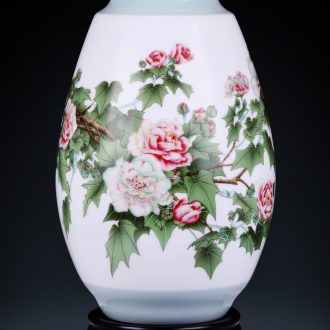 Jingdezhen ceramics vases, flower arranging hand-painted eggshell porcelain Chinese style household act the role ofing is tasted the sitting room TV ark furnishing articles