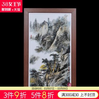 Jingdezhen ceramics porcelain plate painter in the sitting room the bedroom adornment mural table sofa setting wall hang a picture