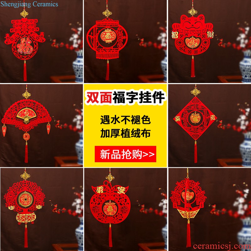 Plutus cat pendant pig ornament large hang act the role of the Spring Festival blessing bag the sitting room decorate New Year New Year's day sachets