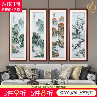 Jingdezhen ceramics furnishing articles imitation qing qianlong pastel riches and honor peony celestial vase sitting room decorate a wedding gift