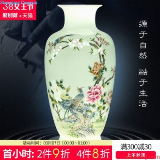 Jingdezhen ceramics furnishing articles hand-painted the icing on the cake lucky bamboo vase flower arranging desktop sitting room adornment ornament