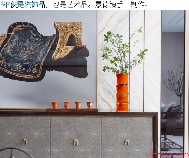 New Chinese style ceramic vase furnishing articles new classical flower arranging flowers sitting room between household example table decoration decoration