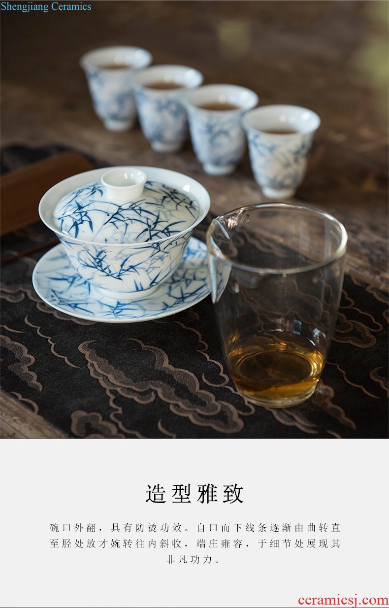 Get son left a shadow blue ice crack eight edges in the pot bearing tea tray fruit bowl meal plate jingdezhen ceramic tea saucer