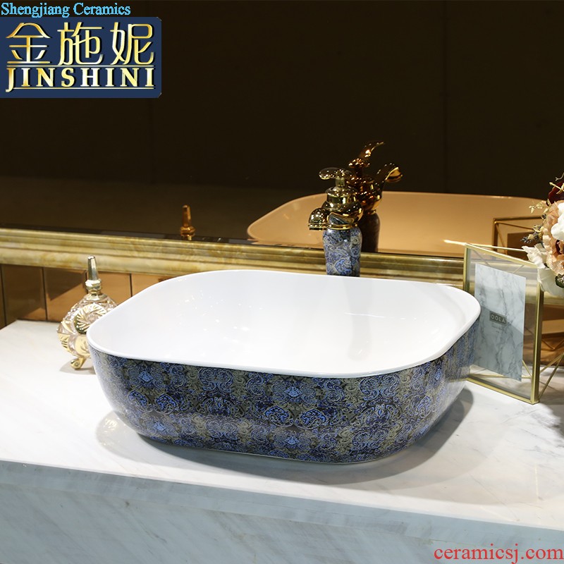 Basin fangyuan form European art ceramics on the basin that wash a face to wash your hands toilet lavatory sink contracted household