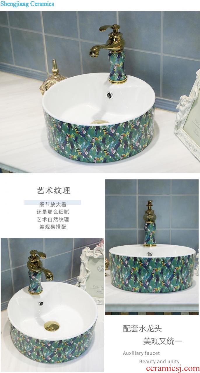 The stage basin oval sink small household toilet European art basin sinks ceramic wash basin