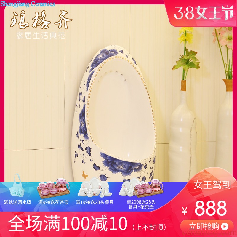 Koh larn, qi ceramic sanitary ware of toilet stage basin sink toilet lavatory basin that wash a face painted white porcelain