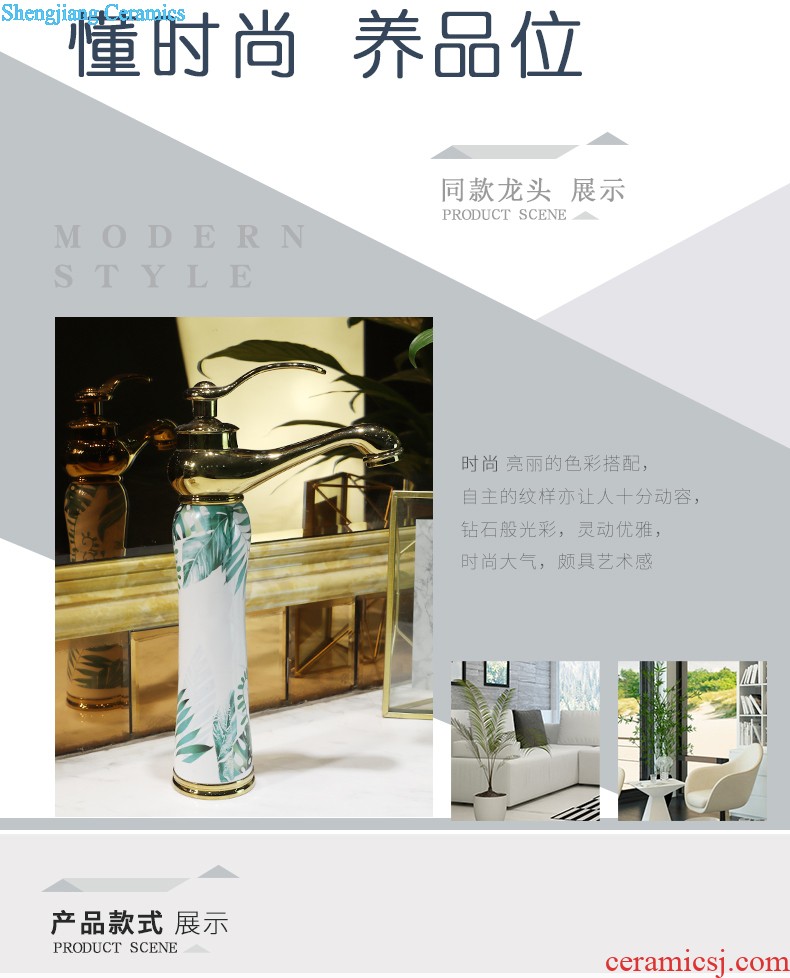 Jingdezhen square ceramic art basin stage basin of restoring ancient ways of household toilet lavabo ou wash basin