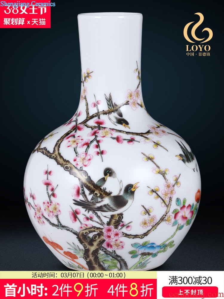 Jingdezhen ceramics hand-painted blue and white porcelain dragon gall bladder Chinese style classical home sitting room collect adornment furnishing articles