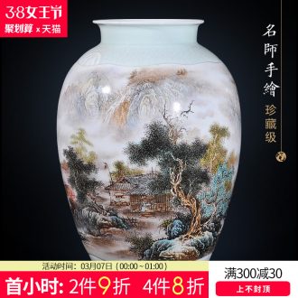 Jingdezhen ceramics flower decorations Teacher creation ChunNiu figure New Chinese style household sitting room porch place