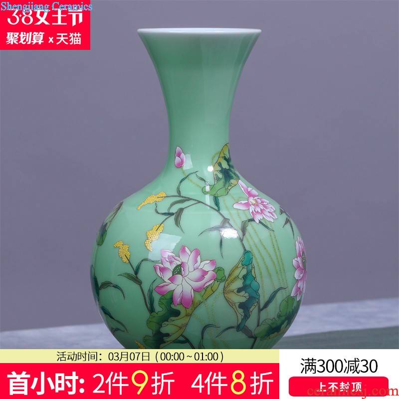 Optimal jingdezhen blue and white landscape hand-painted vases, flower implement Contemporary and contracted household decorative furnishing articles study restoring ancient ways