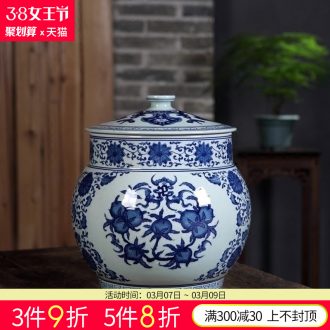 Jingdezhen ceramics powder enamel peony flowers prosperous vases, flower arrangement sitting room adornment new Chinese style household furnishing articles