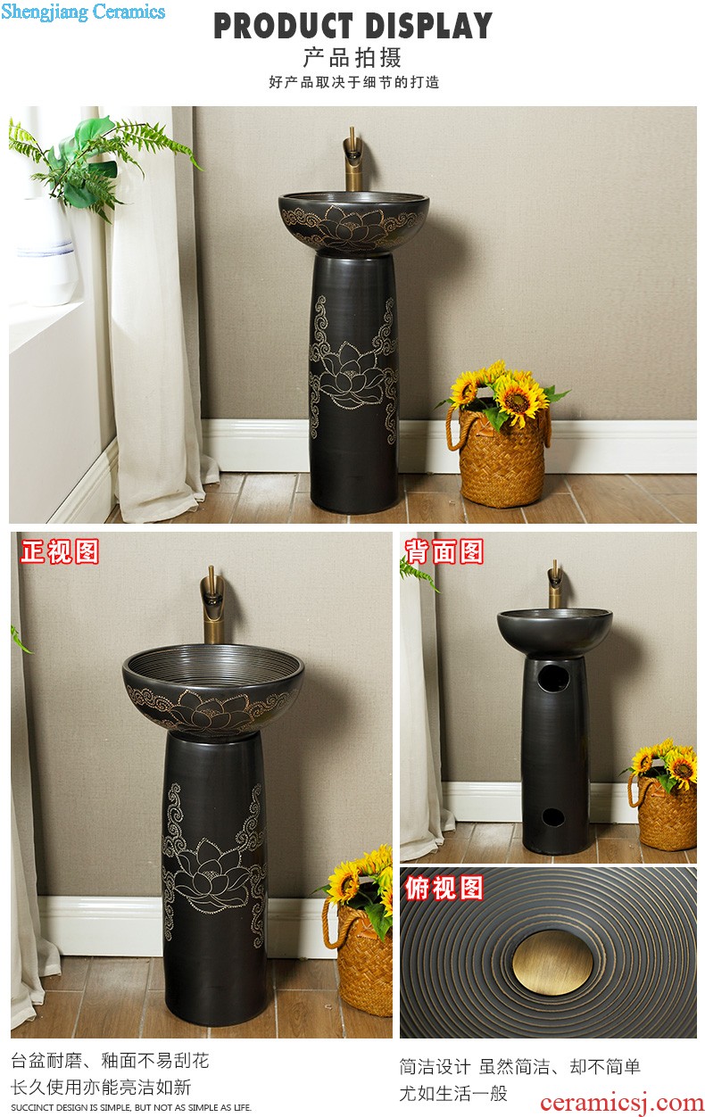 M beautiful stage basin of jingdezhen ceramic lavabo that defend bath lavatory basin art basin Wing flowers