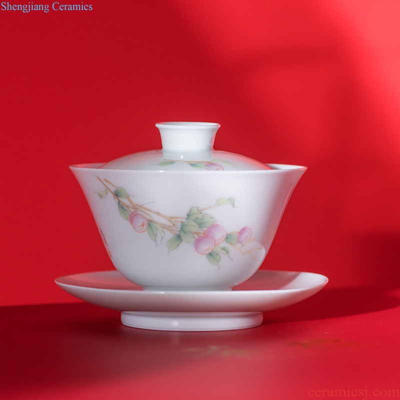 Made in jingdezhen ceramic teapot handmade household with cover filter single little teapot single pot of tea pot