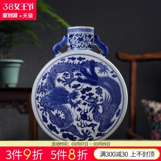 Jingdezhen ceramics vases, flower arranging furnishing articles creative home sitting room desktop TV ark wedding gifts