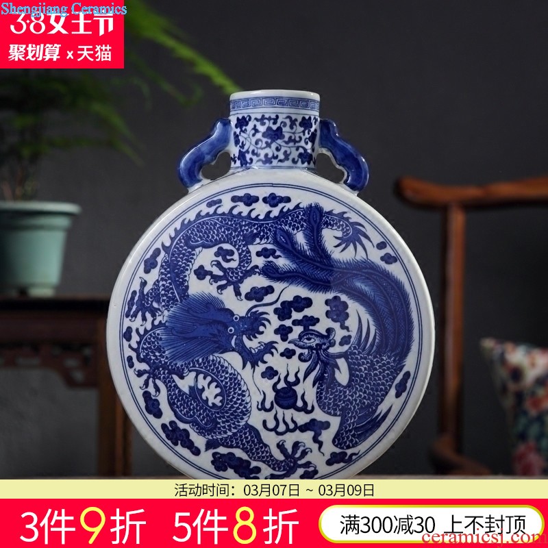 Jingdezhen ceramics vases, flower arranging furnishing articles creative home sitting room desktop TV ark wedding gifts