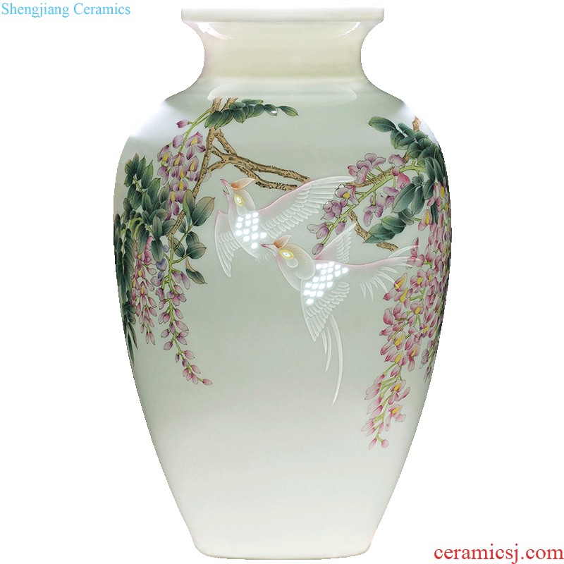 Cb122 jingdezhen ceramics floret bottle of flower arrangement of Chinese style home sitting room adornment ark TV ark furnishing articles