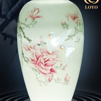 Jingdezhen ceramic flower arranging flowers is hand-painted charge of blue and white porcelain rhyme furnishing articles fashion simple family sitting room adornment