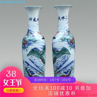 415 jingdezhen ceramic vase plain tricolour gradient color glaze vase household decoration crafts are sitting room